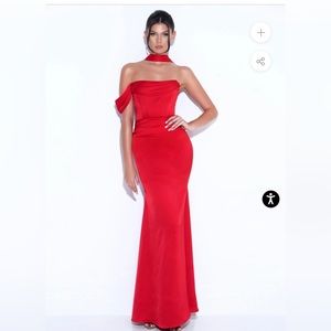Miss Circle Red gown
